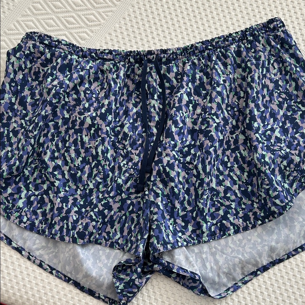 Old Navy Blue Patterned Athletic Shorts